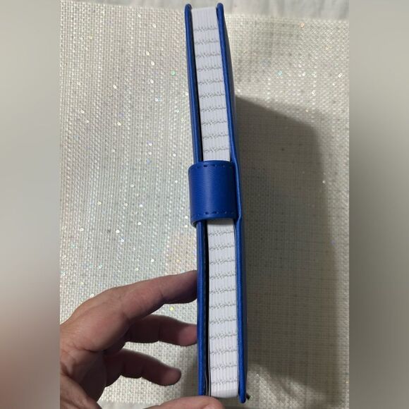 Blue Bible Verse Pink Hearts Faux Leather Bound Journal - Picture 5 of 16